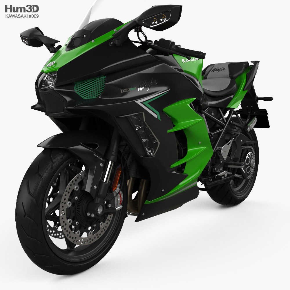 Kawasaki Ninja H2 SX 2023 3D-Modell