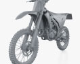 Kawasaki KX450 2024 3d model clay render