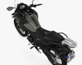 Kawasaki Versys X300 2024 3D模型 顶视图