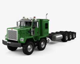 3D model of Kenworth C500 Chassis Truck 5axle 2008