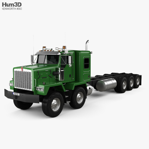 Kenworth C500 Chassis Truck 5axle 2008 3D model