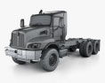 Kenworth T470 Chassis Truck 3-axle 2016 3d model wire render