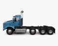 Kenworth T800 Chassis Truck 4-axle 2016 3d model side view