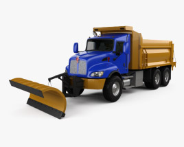 3D model of Kenworth T470 Машина для прибирання доріг Truck 3-вісний 2016