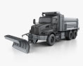 Kenworth T470 Road Cleaner Truck 3-axle 2016 3d model wire render