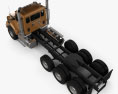 Kenworth T880 底盘驾驶室卡车 4轴 2018 3D模型 顶视图
