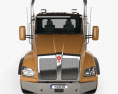 Kenworth T880 섀시 트럭 4축 2018 3D 모델  front view