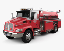 3D model of Kenworth T370 Fire Truck 2016