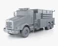 Kenworth T800 Fire Truck 3-axle 2016 3d model clay render