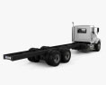 Kenworth T359 Day Cab Вантажівка шасі 3-вісний 2014 3D модель back view