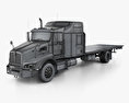 Kenworth T400 Бортова вантажівка 2018 3D модель wire render