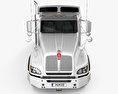Kenworth T400 플랫 베드 트럭 2018 3D 모델  front view