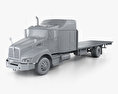 Kenworth T400 Flatbed Truck 2018 Modello 3D clay render