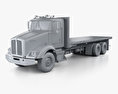 Kenworth T450 フラットベッドトラック 2000 3Dモデル clay render