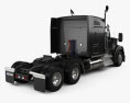 Kenworth W990 72-inch Cabina Dormitorio Camión Tractor 2023 Modelo 3D vista trasera
