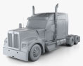 Kenworth W990 72-inch Sleeper Cab Camion Tracteur 2023 Modèle 3d clay render