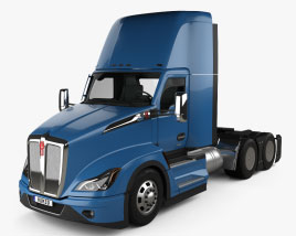 Kenworth T680 Day Cab Tractor Truck 2024 3D model