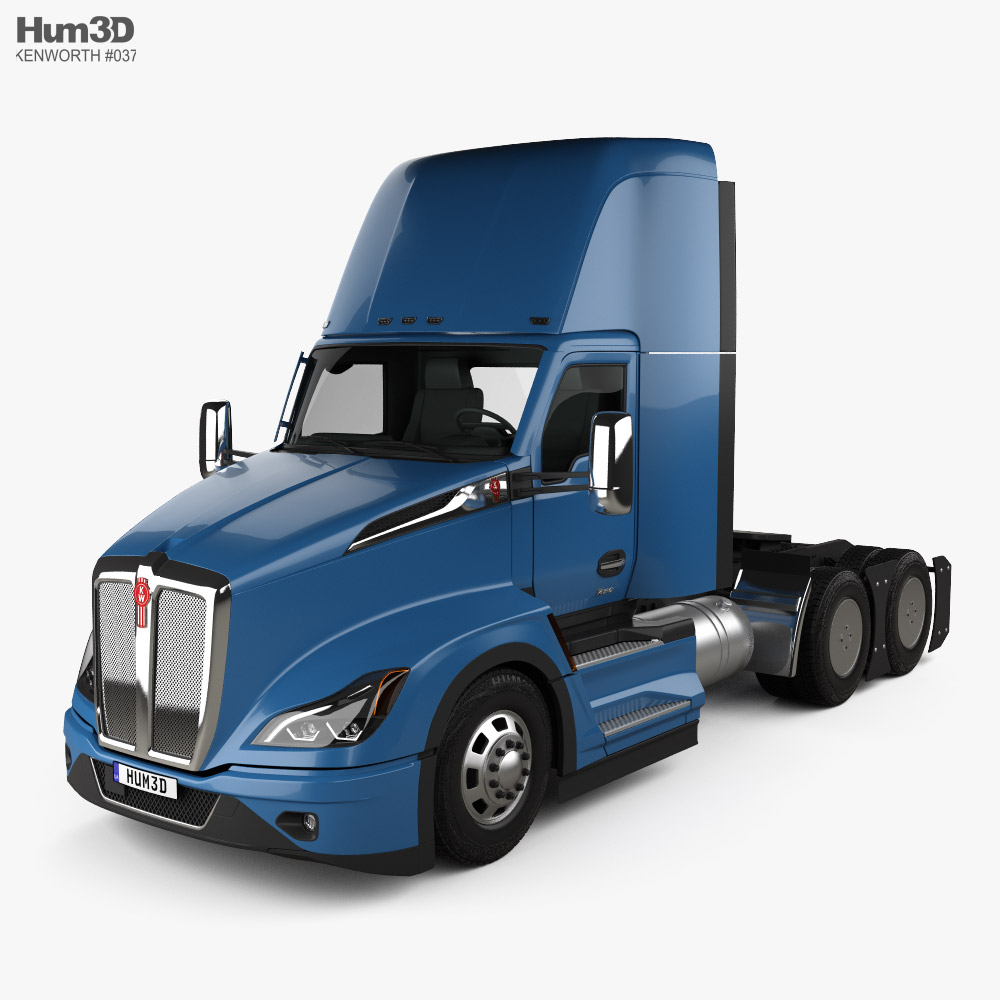 Kenworth T680 Day Cab Tractor Truck 2024 3D model