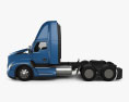 Kenworth T680 Day Cab Camião Tractor 2024 Modelo 3d vista lateral