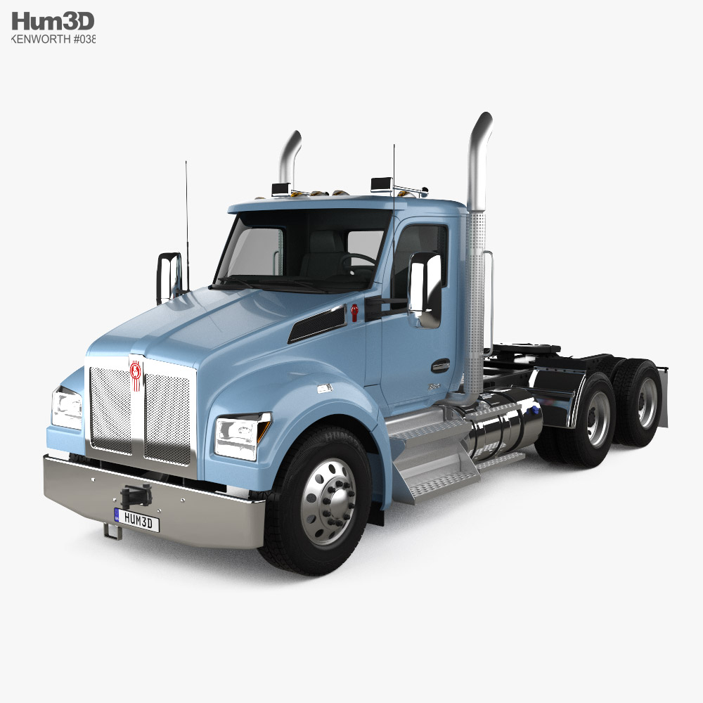 Kenworth T880 Day Cab Tractor Truck 2024 3D model