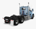 Kenworth T880 Day Cab Tractor Truck 2024 3D-Modell Rückansicht