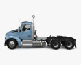 Kenworth T880 Day Cab Tractor Truck 2024 3D-Modell Seitenansicht