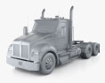 Kenworth T880 Day Cab Tractor Truck 2024 3D модель clay render