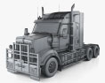 Kenworth T610 SAR 트랙터 트럭 2024 3D 모델  wire render