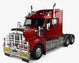 Kenworth T610 SAR Camion Tracteur avec Intérieur 2017 Modèle 3D