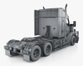 Kenworth T610 SAR Camion Trattore con interni 2017 Modello 3D