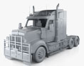 Kenworth T610 SAR Tractor Truck with HQ interior 2017 3d model clay render