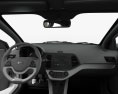 Kia Picanto 2014 with HQ interior 3d model dashboard