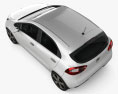 Kia Rio hatchback 5-door with HQ interior 2015 3d model top view