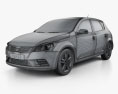 Kia Ceed hatchback 5-door with HQ interior 2012 3d model wire render