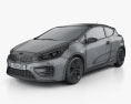 Kia Pro Ceed GT 2016 3D模型 wire render