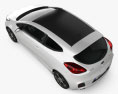 Kia Pro Ceed GT 2016 Modello 3D vista dall'alto