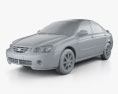 Kia Cerato (Spectra) sedan 2008 3d model clay render