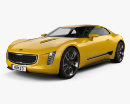 3D model of Kia GT4 Stinger 2014