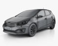 Kia Ceed EcoDynamics hatchback 2018 3d model wire render