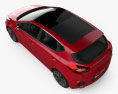 Kia Ceed GT Line hatchback  2018 Modèle 3d vue du dessus