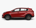 Kia Sportage GT-Line with HQ interior 2019 3d model side view