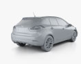 Kia Forte 5도어 해치백 2020 3D 모델 