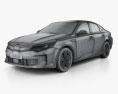 Kia Optima hybrid 2020 3D-Modell wire render