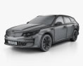Kia Optima wagon 2020 3D-Modell wire render