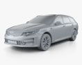 Kia Optima wagon 2020 3D модель clay render