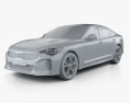 Kia Stinger GT 2020 3d model clay render