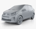 Kia Picanto (Morning) 2020 Modelo 3d argila render