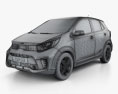 Kia Picanto (Morning) GT-Line 2020 Modello 3D wire render