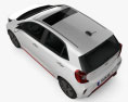Kia Picanto (Morning) GT-Line 2020 3D-Modell Draufsicht