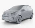 Kia Picanto (Morning) GT-Line 2020 3D-Modell clay render